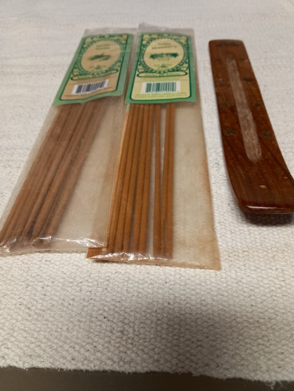 Incense Sticks - Natural Brown Fragrance Sticks with Wooden Holder